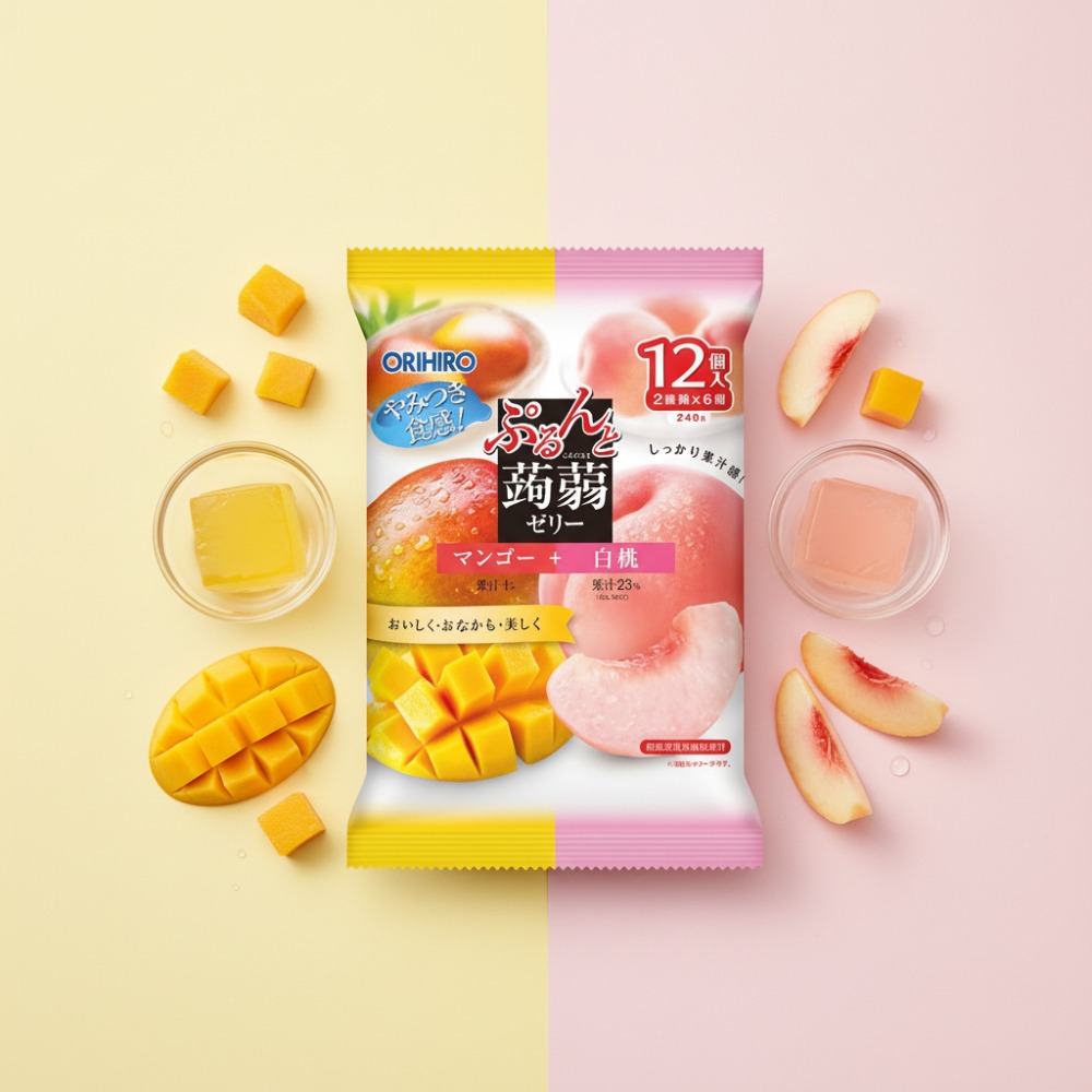 오리히로곤약젤리복숭아망고